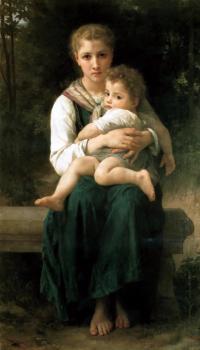 William-Adolphe Bouguereau : Les Deux Soeurs(The Two Sisters)